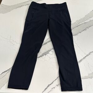 Lululemon Speed Tight Leggings| Black Running Zip Pocket |  Size 6